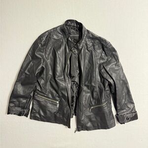 Bernardo Charcoal Leather Jacket